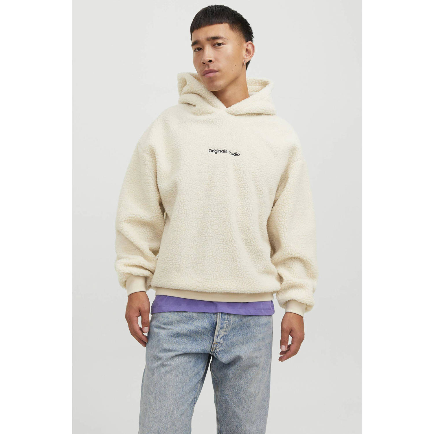 JACK & JONES ORIGINALS hoodie ecru