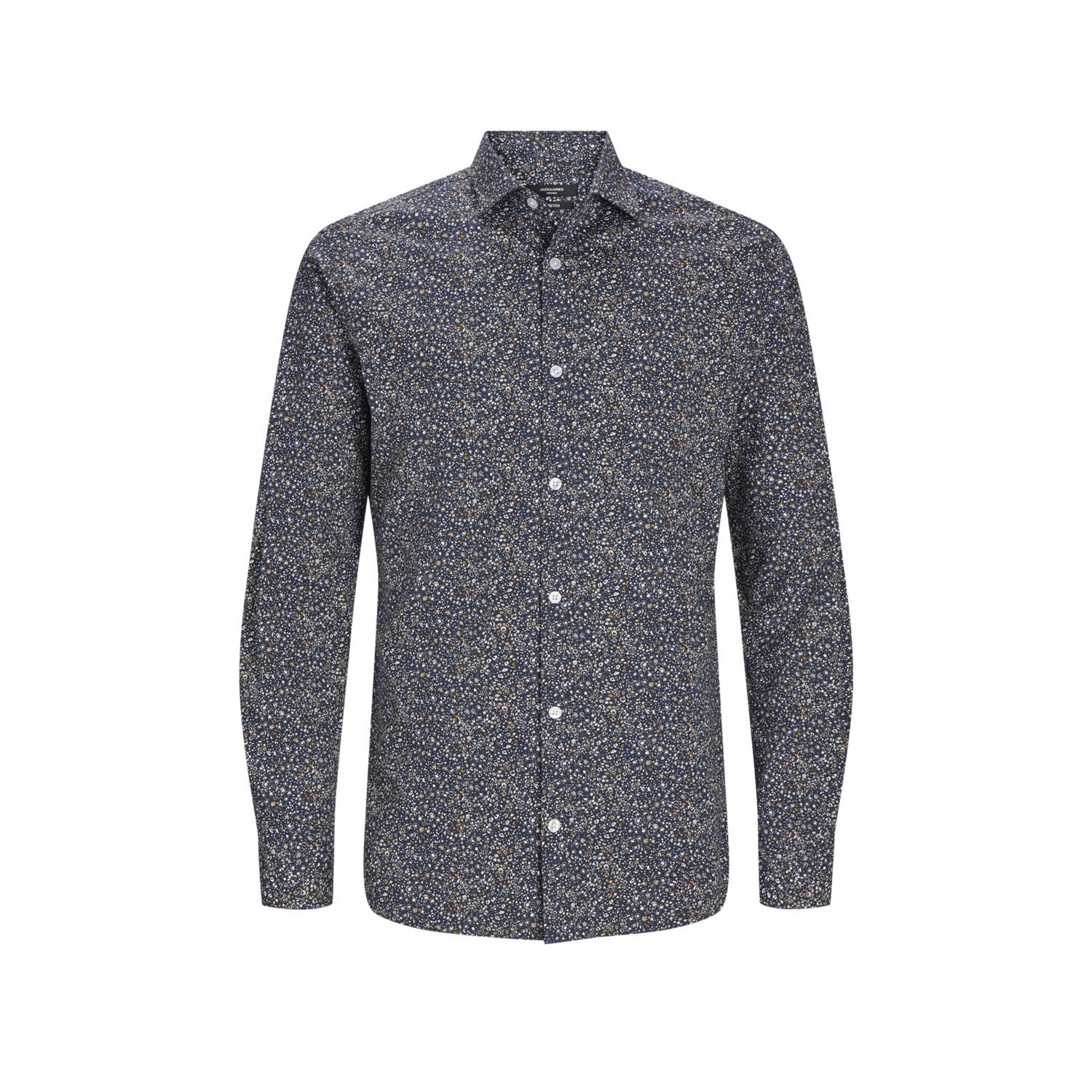 JACK & JONES PREMIUM slim fit overhemd JPRBLABLACKPOOL met all over print