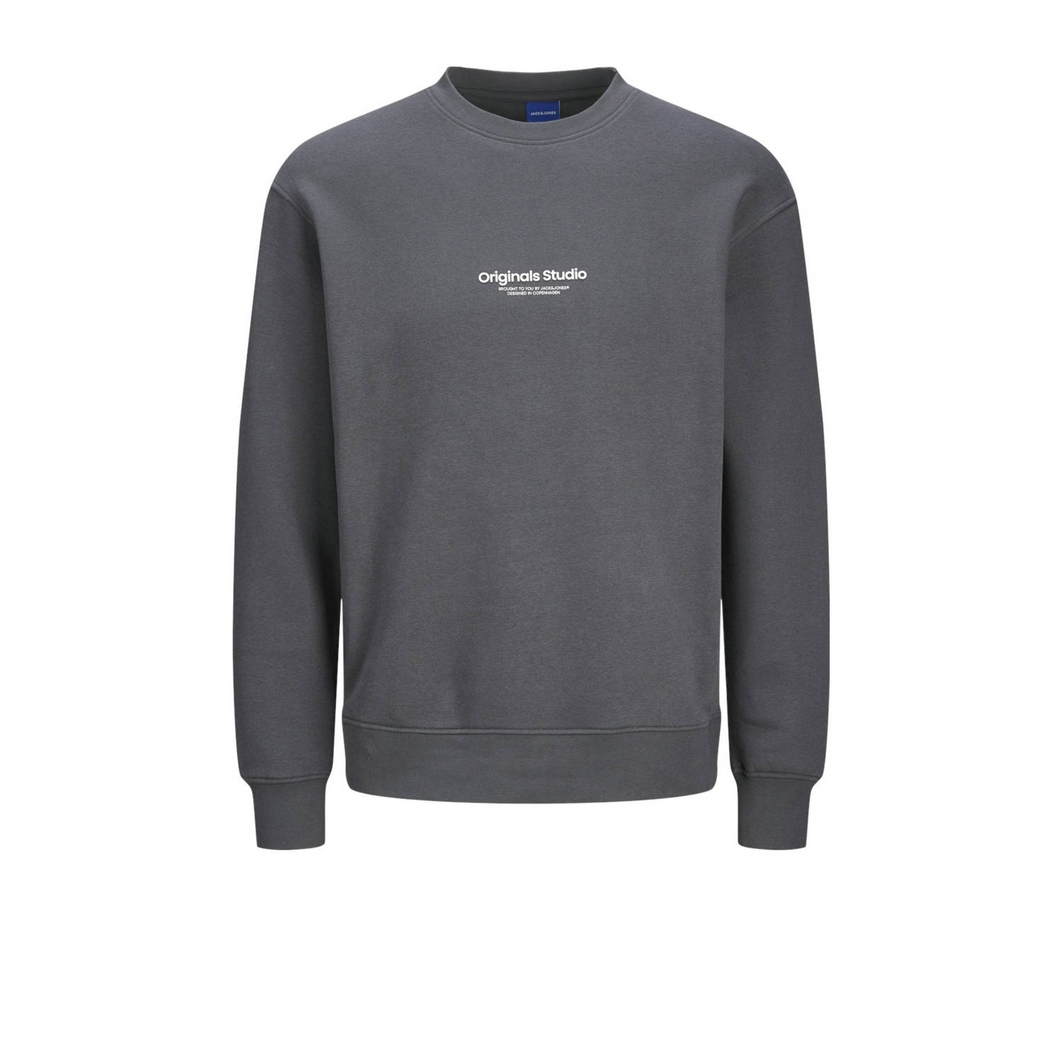 JACK & JONES ORIGINALS sweater JORVESTERBRO met printopdruk iron gate