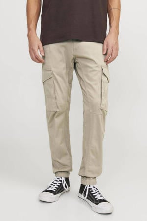 slim fit cargobroek JPSTPAUL FLAKE beige