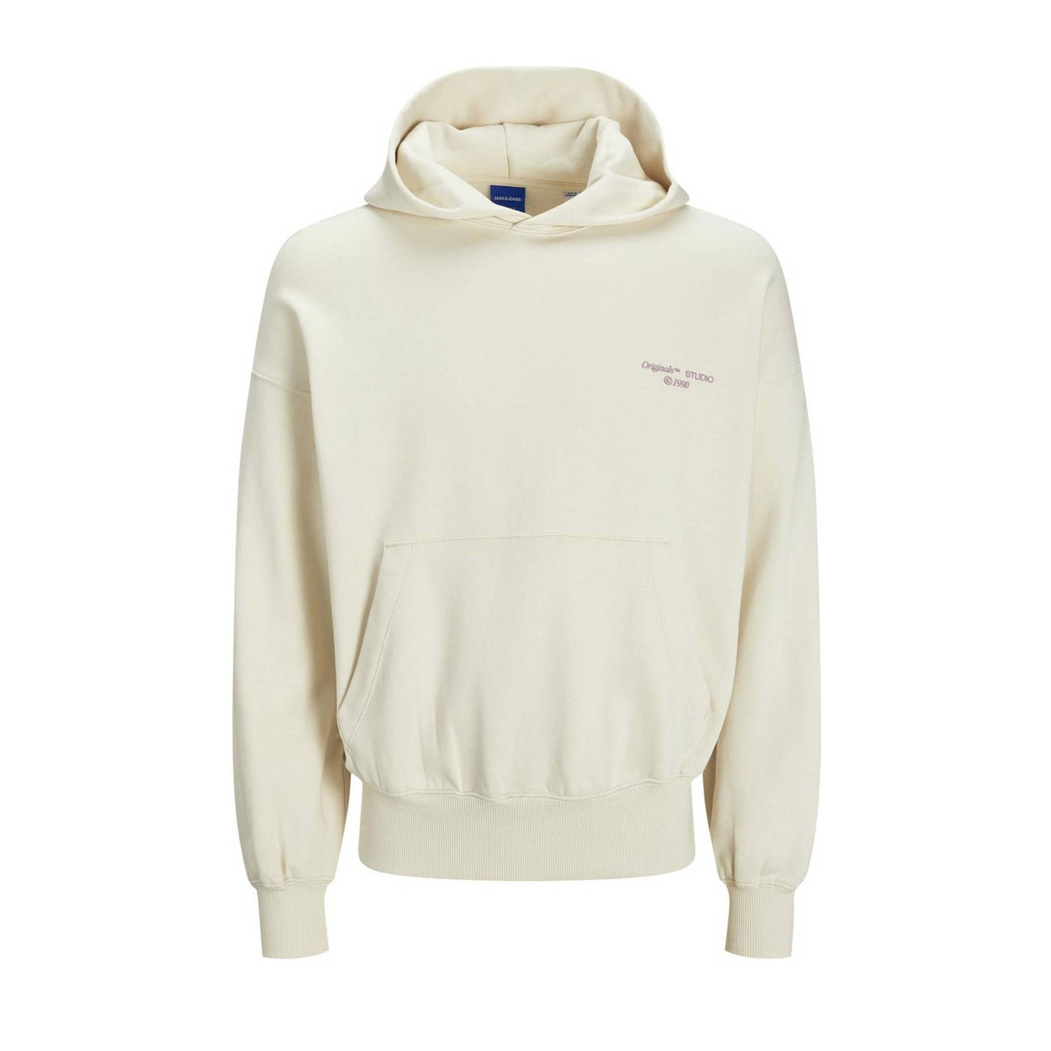 JACK & JONES ORIGINALS hoodie JORNOHO antique white