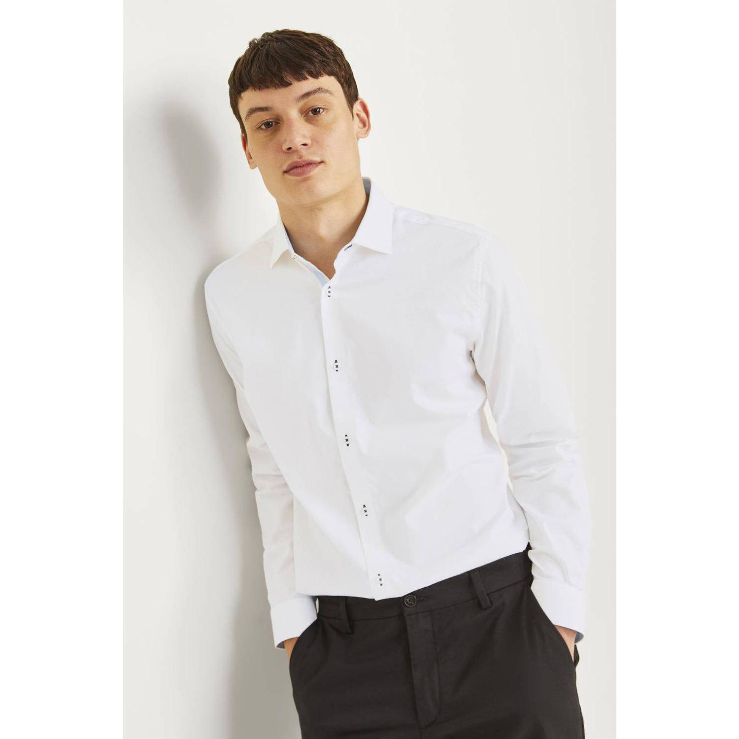 Jack & Jones Overhemd met lange mouwen JPRBLAPARKER DETAIL L S SHIRT NOOS