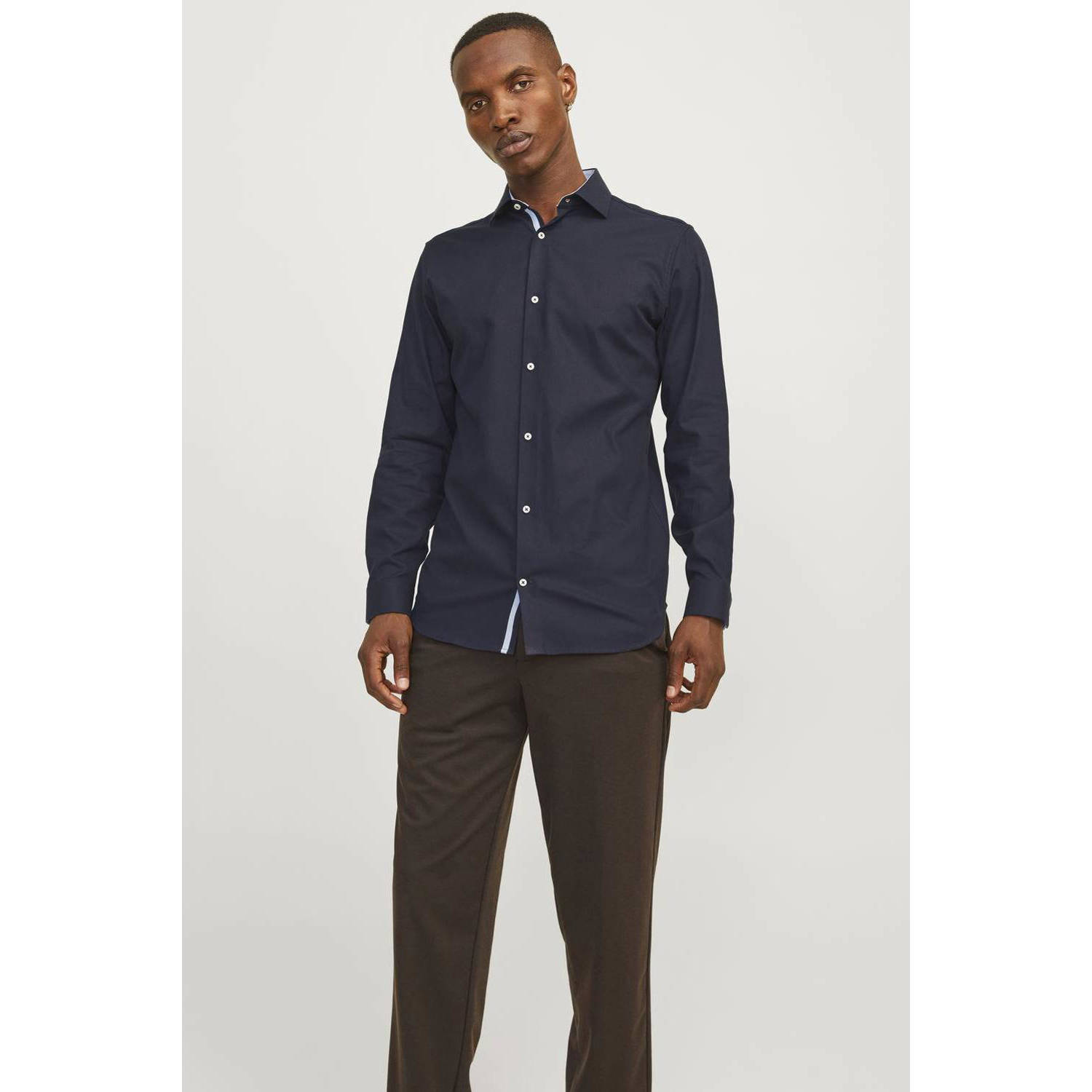 Jack & Jones Overhemd met lange mouwen JPRBLAPARKER DETAIL L S SHIRT NOOS