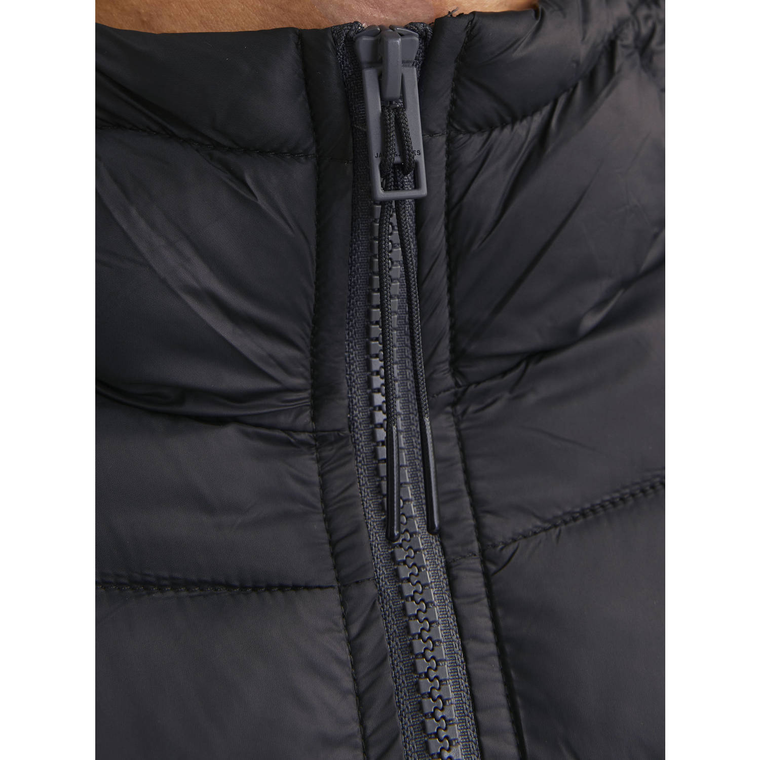 JACK & JONES ESSENTIALS gewatteerde jas JJESPRINT asphalt