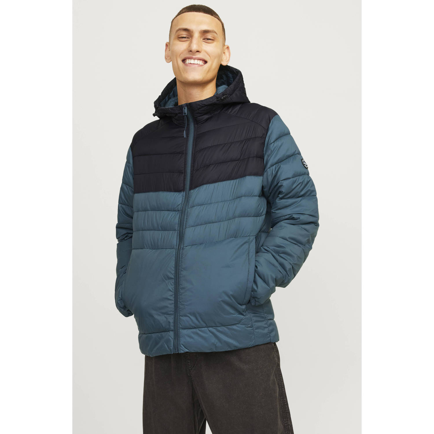 JACK & JONES ESSENTIALS gewatteerde jas JJESPRINT magical forest