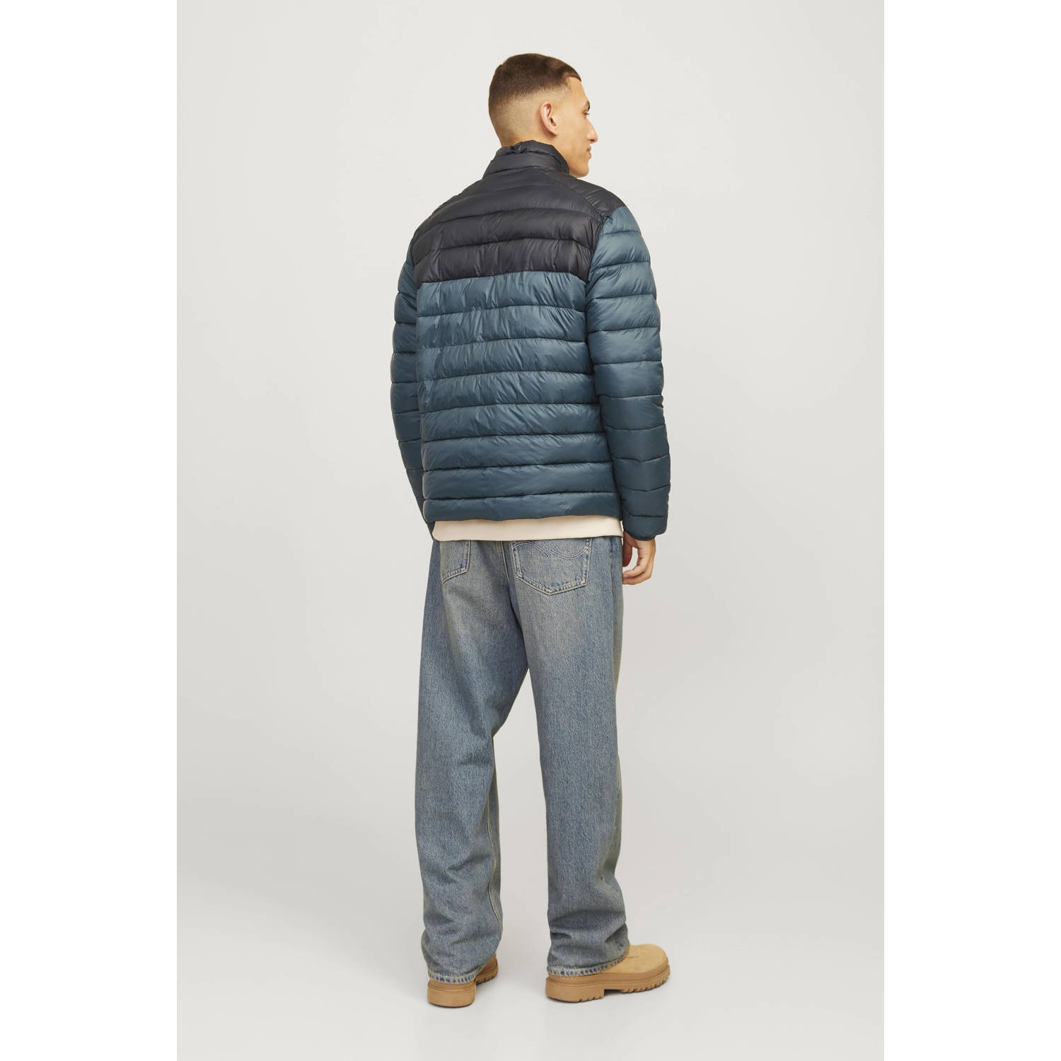 JACK & JONES ESSENTIALS gewatteerde jas JJESPRINT magical forest