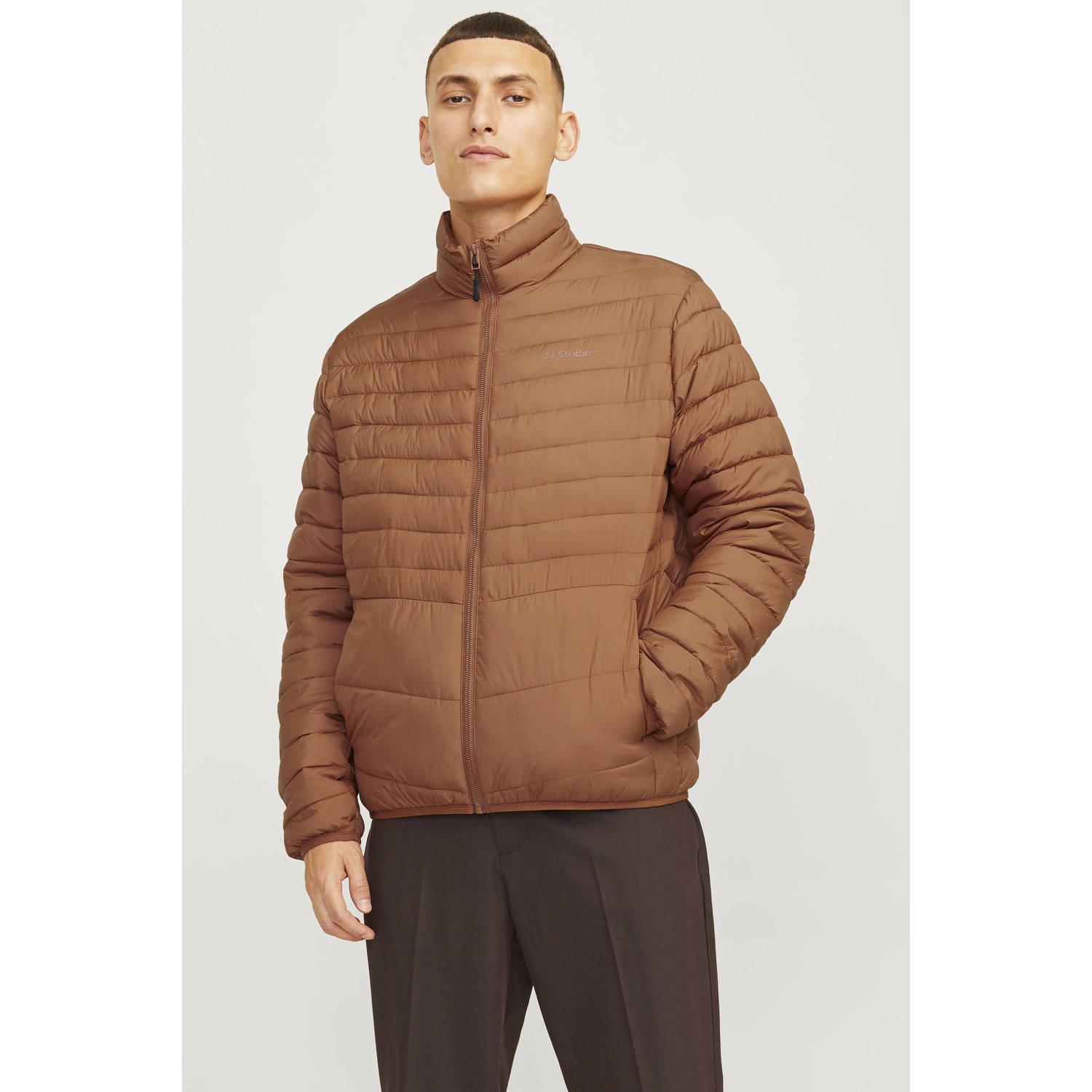Jack & jones Gewatteerd jack met opstaande kraag model 'STATE'
