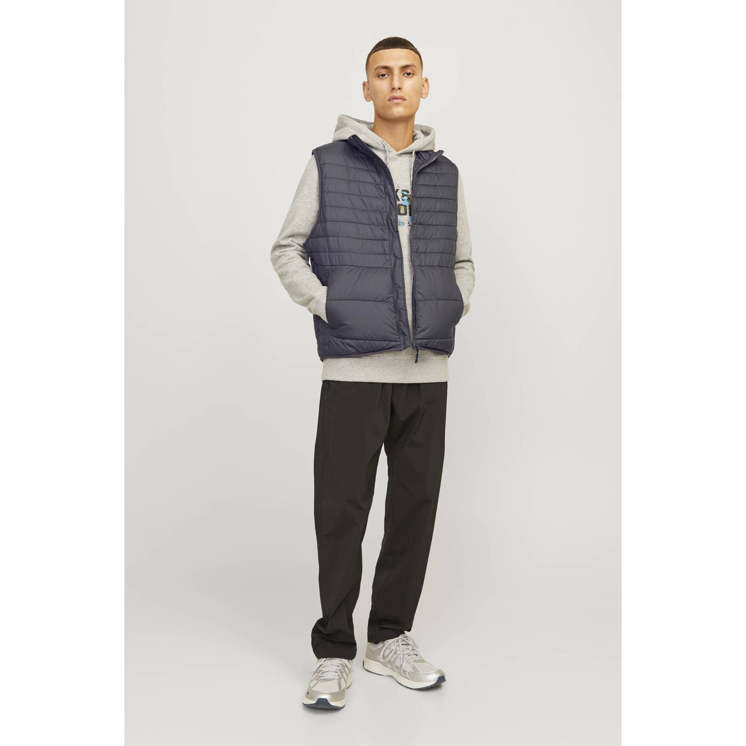 JACK & JONES ESSENTIALS bodywarmer JJESTATE asphalt