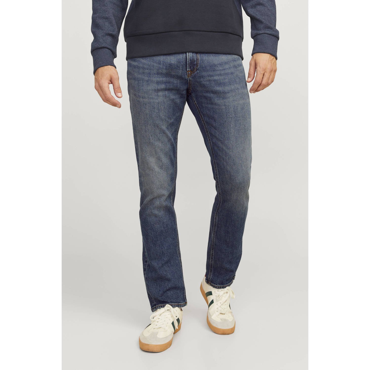 JACK & JONES JEANS INTELLIGENCE regular fit jeans JJICLARK JJORIGINAL AM 419 blauw