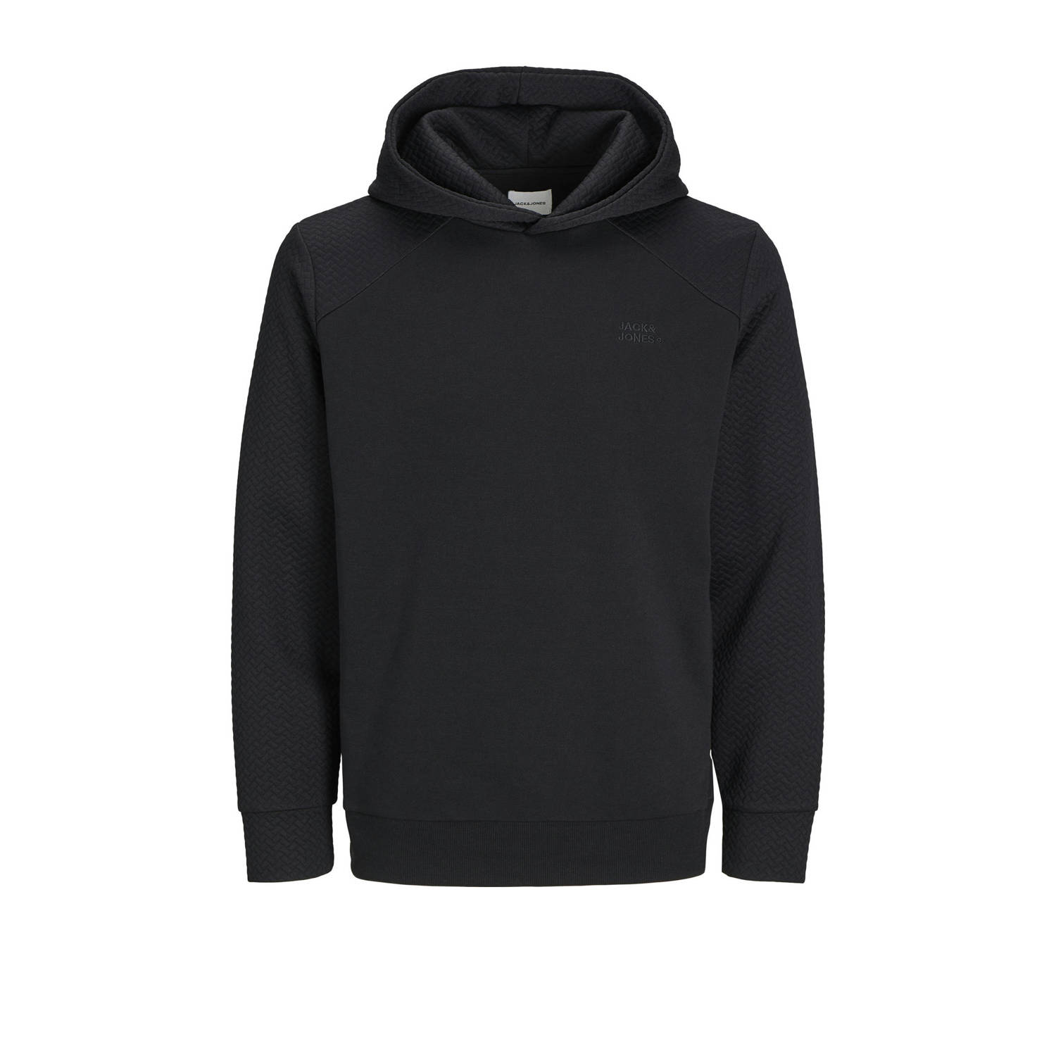 JACK & JONES ESSENTIALS hoodie JJESTAPLE zwart