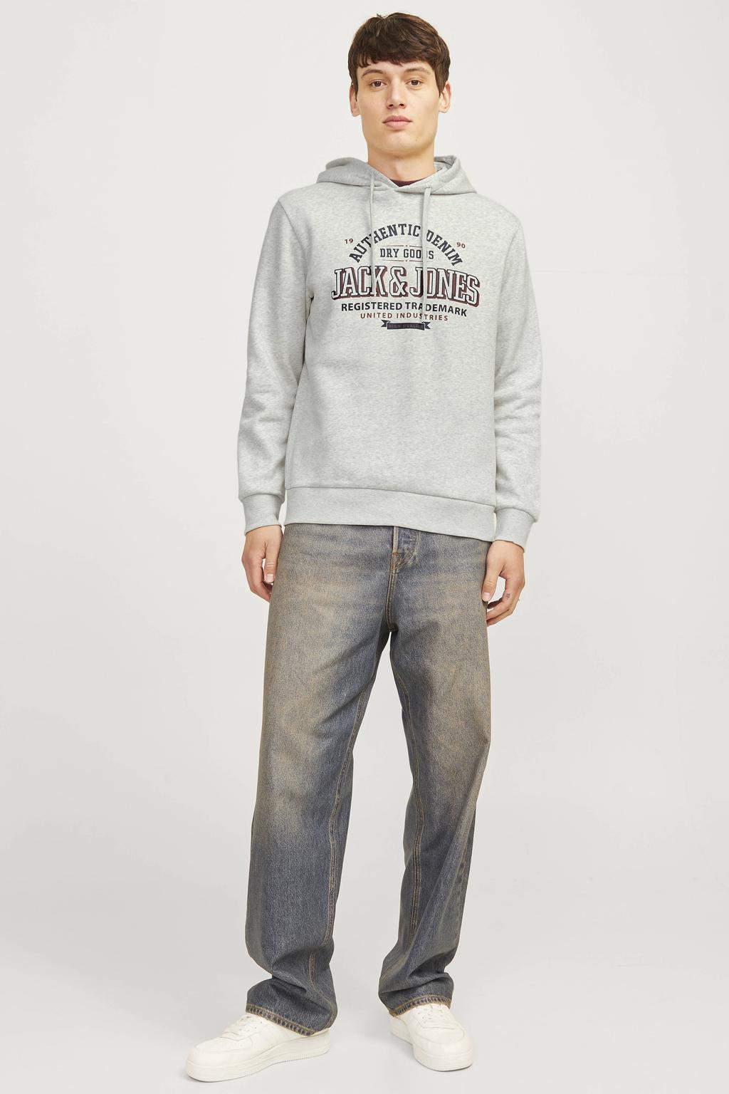 JACK & JONES ESSENTIALS hoodie lichtgrijs