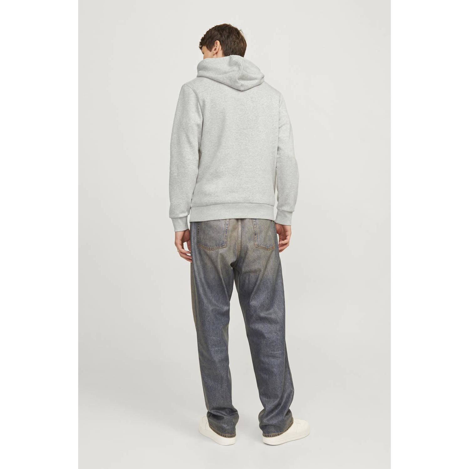 JACK & JONES ESSENTIALS hoodie lichtgrijs