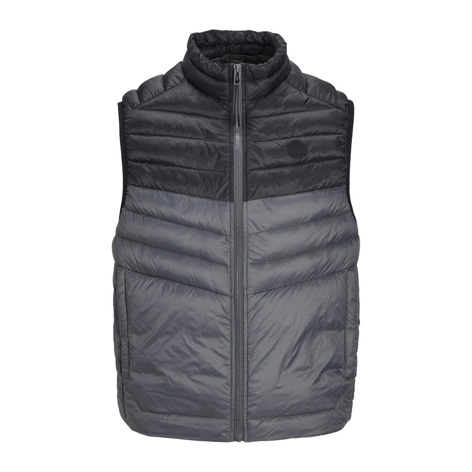 JACK & JONES ESSENTIALS bodywarmer JJESPRINT met logo asphalt