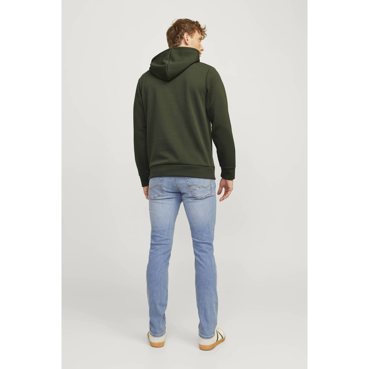 JACK & JONES ESSENTIALS hoodie JJESTAPLE kombu green