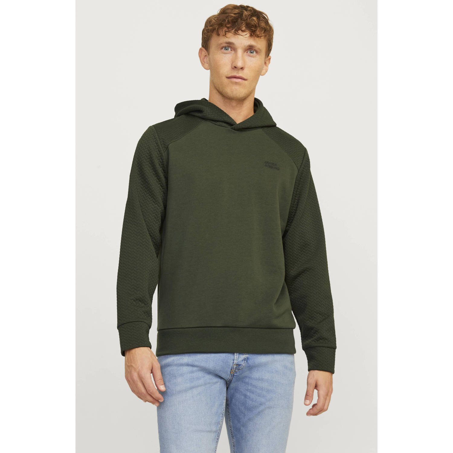 JACK & JONES ESSENTIALS hoodie JJESTAPLE kombu green