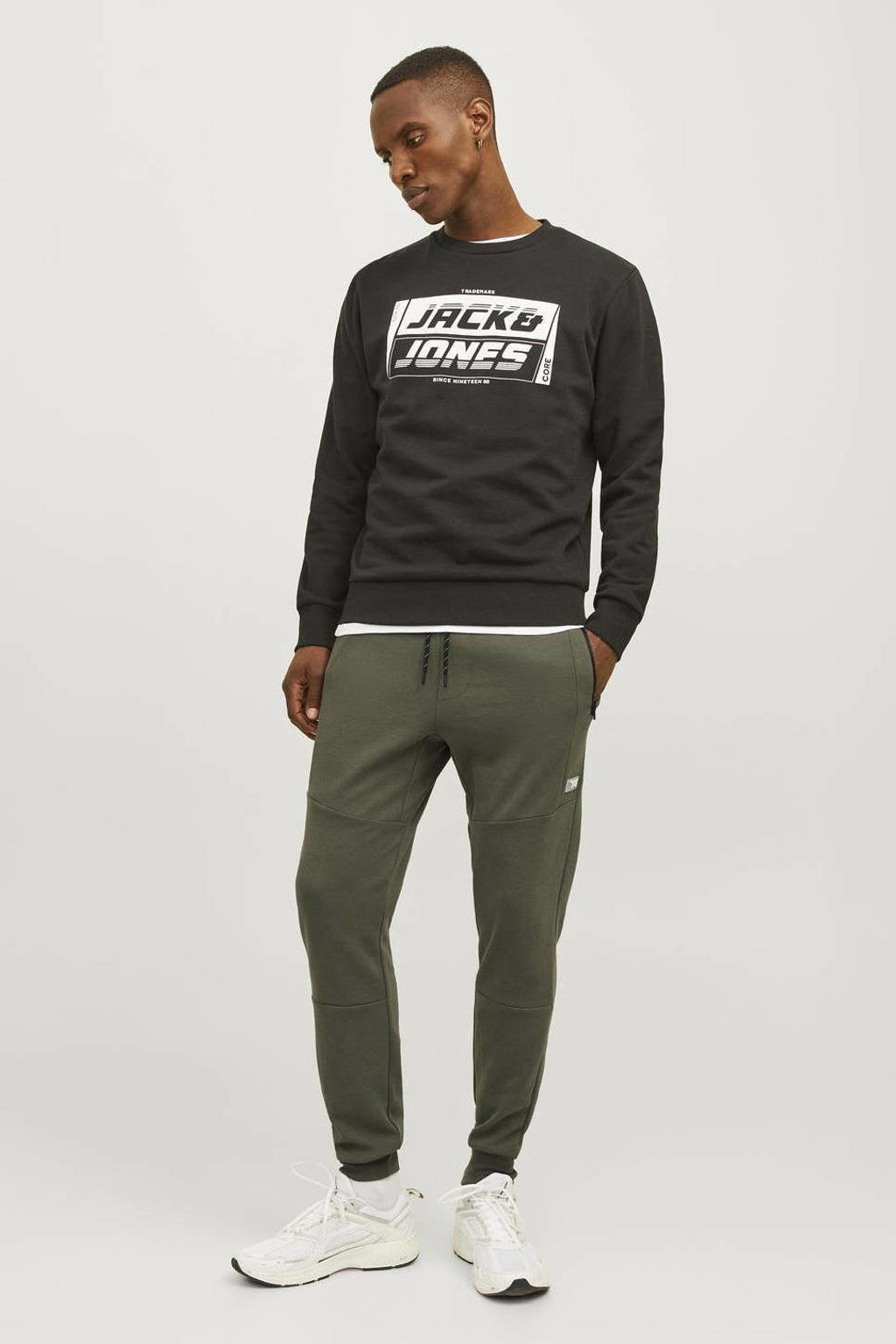 JACK & JONES PANTS STUDIO slim fit joggingbroek JPSTWILL JJAIR met logo