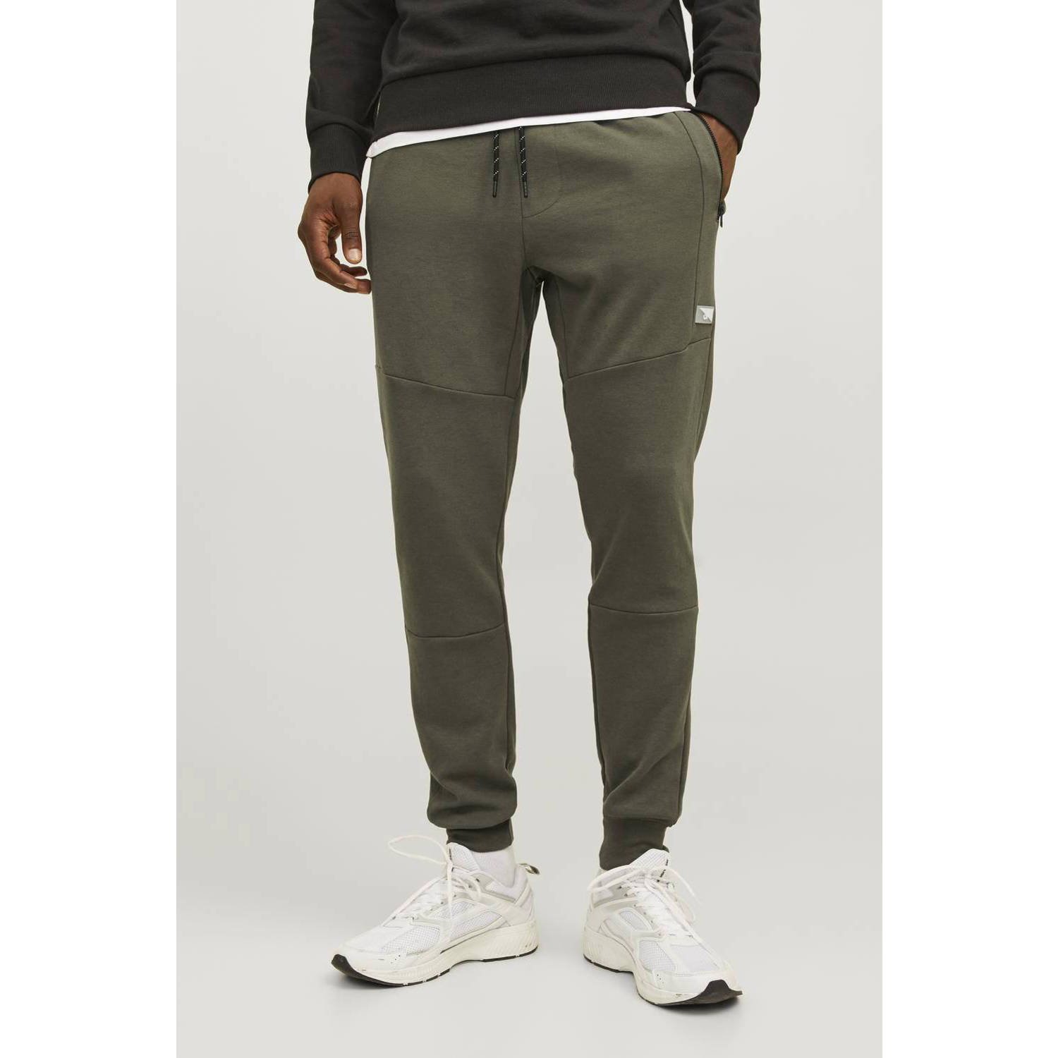 JACK & JONES PANTS STUDIO slim fit joggingbroek JPSTWILL JJAIR met logo