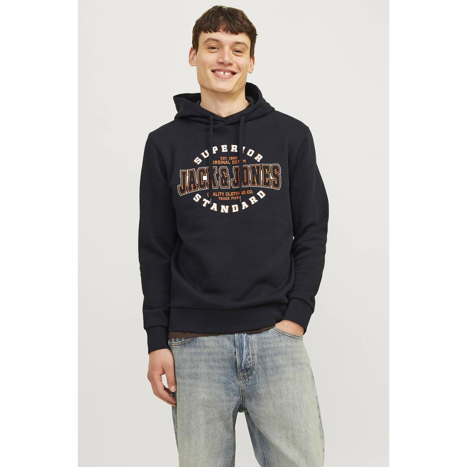 Jack & Jones Hoodie JJELOGO SWEAT HOOD 2 COL 24 25 NOOS