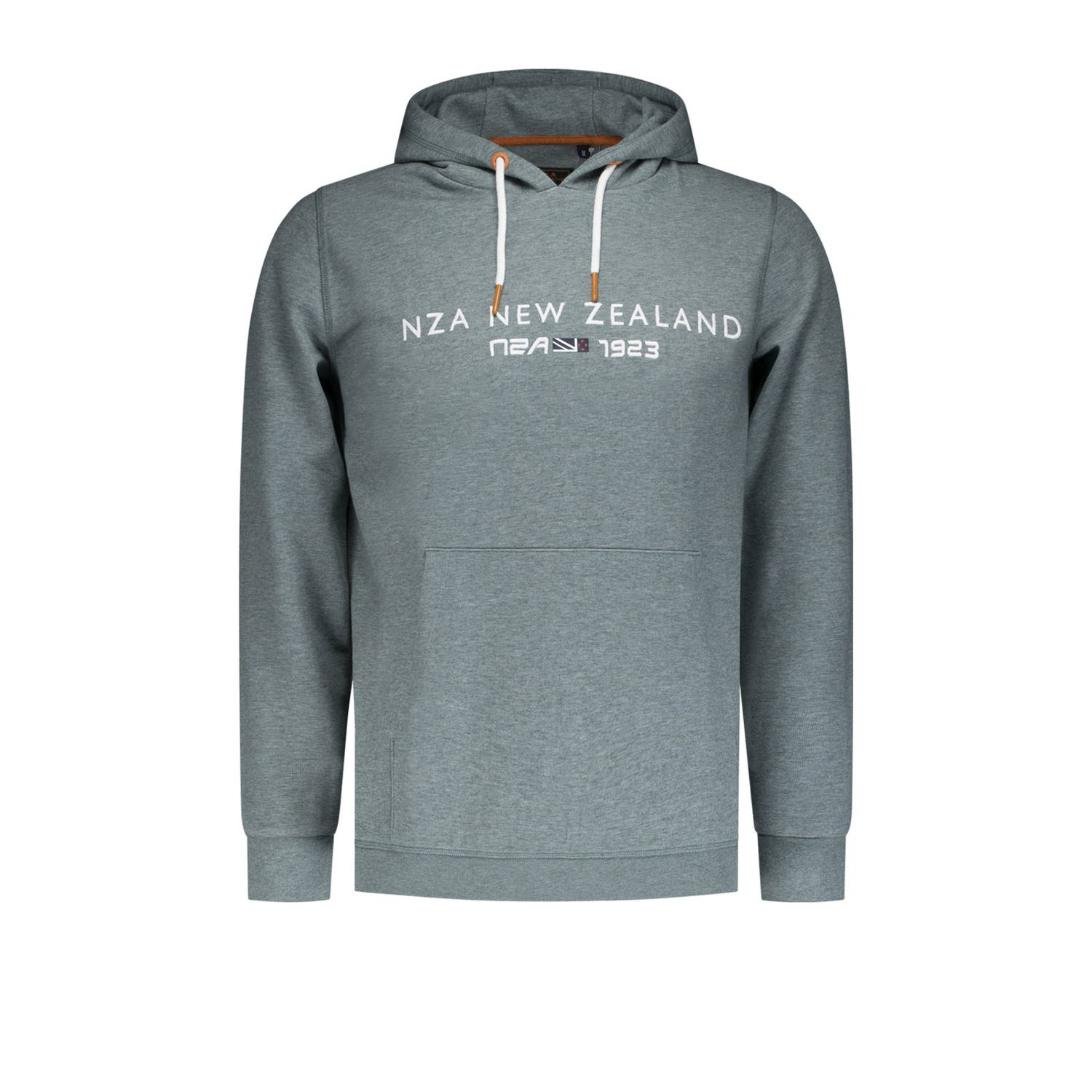 New Zealand Auckland hoodie David met logo groen