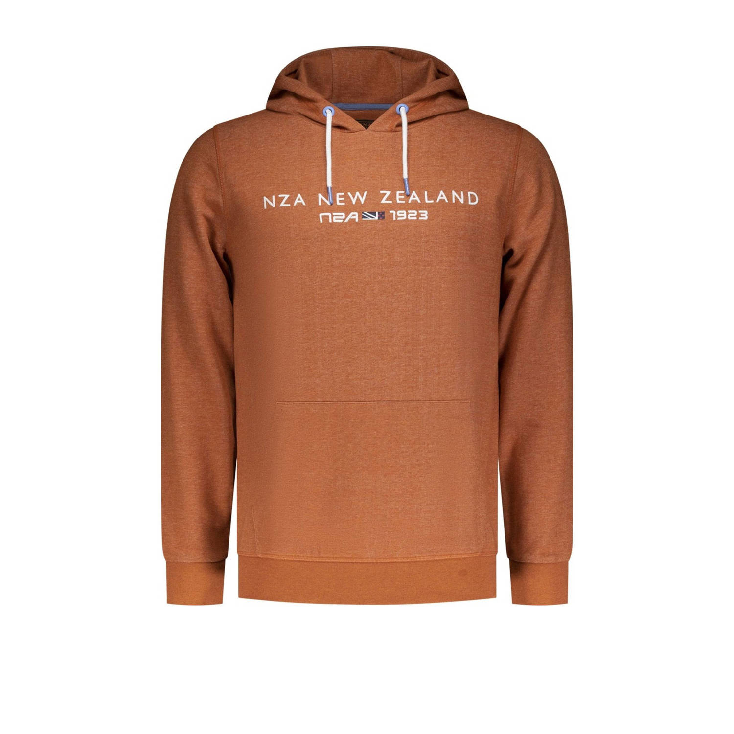 New Zealand Auckland hoodie David met logo oranje