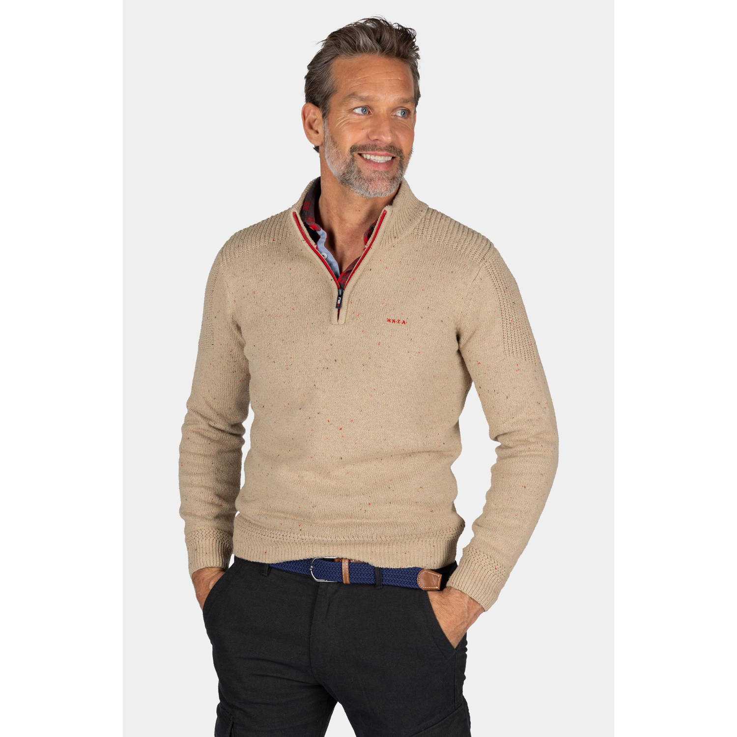 New Zealand Auckland gebreide trui beige