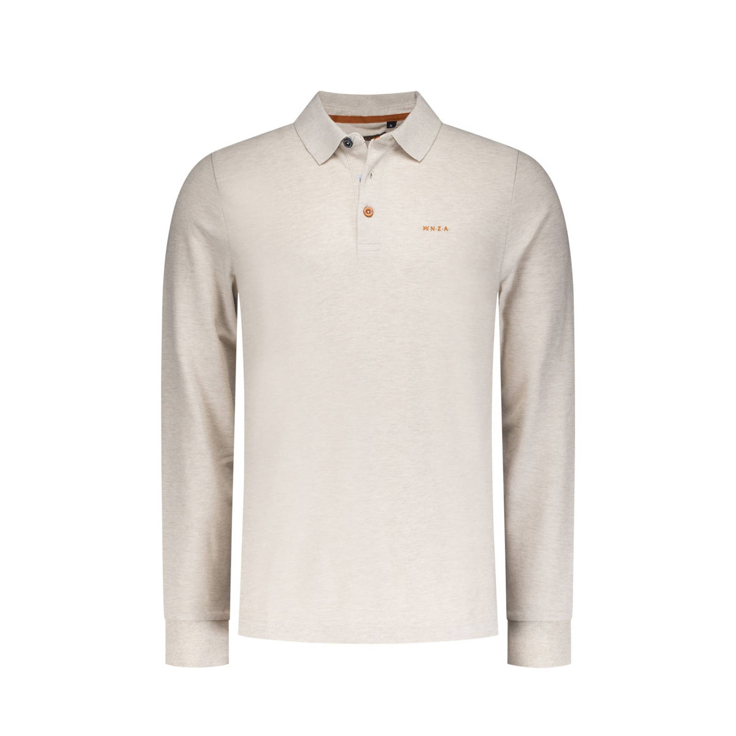 New Zealand Auckland polo Isaac met logo ecru