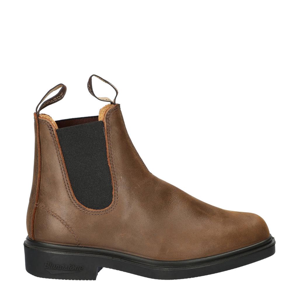 Bruine heren Blundstone leren chelseaboots met elastische inzet