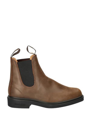 leren chelseaboots bruin