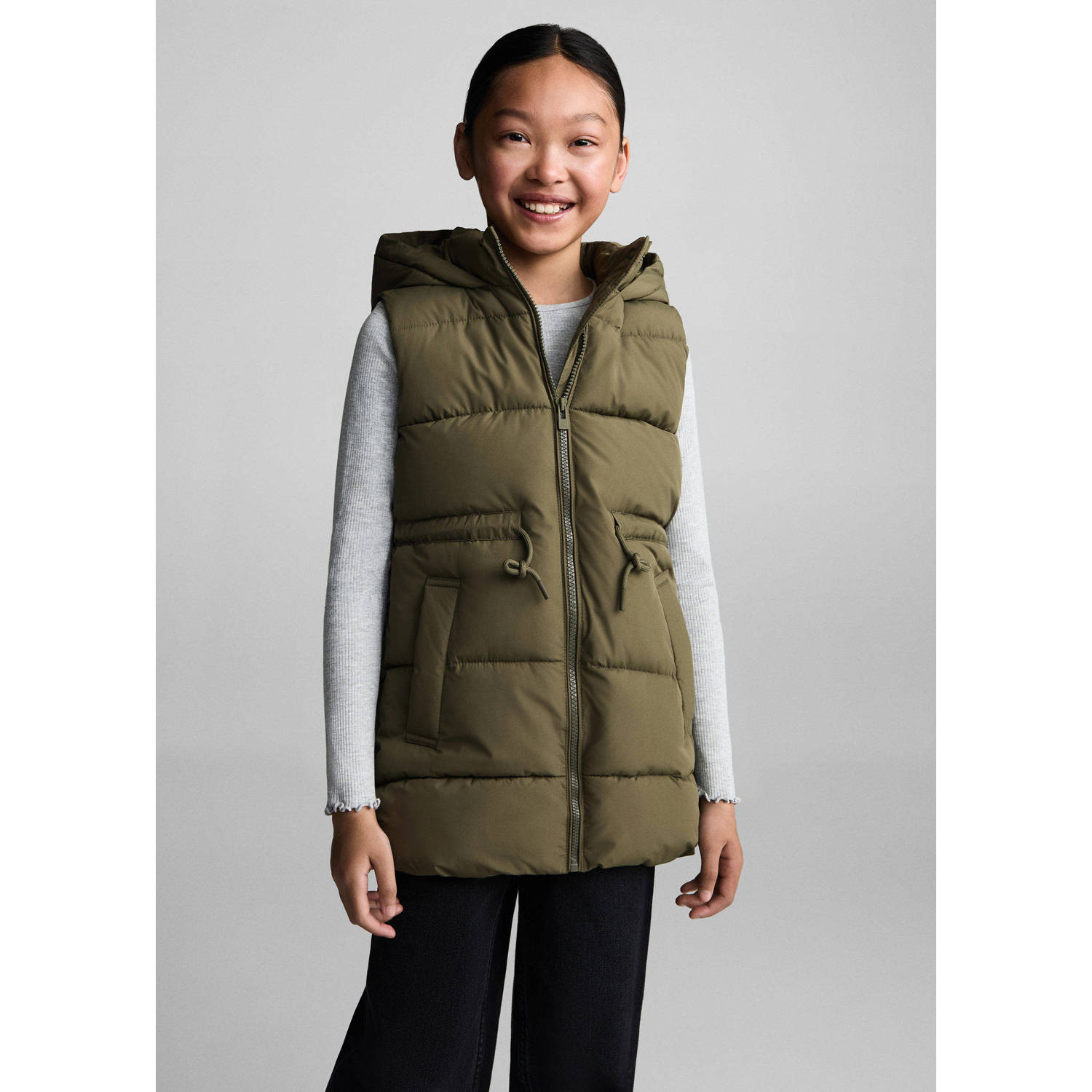 Mango Kids bodywarmer kakigroen