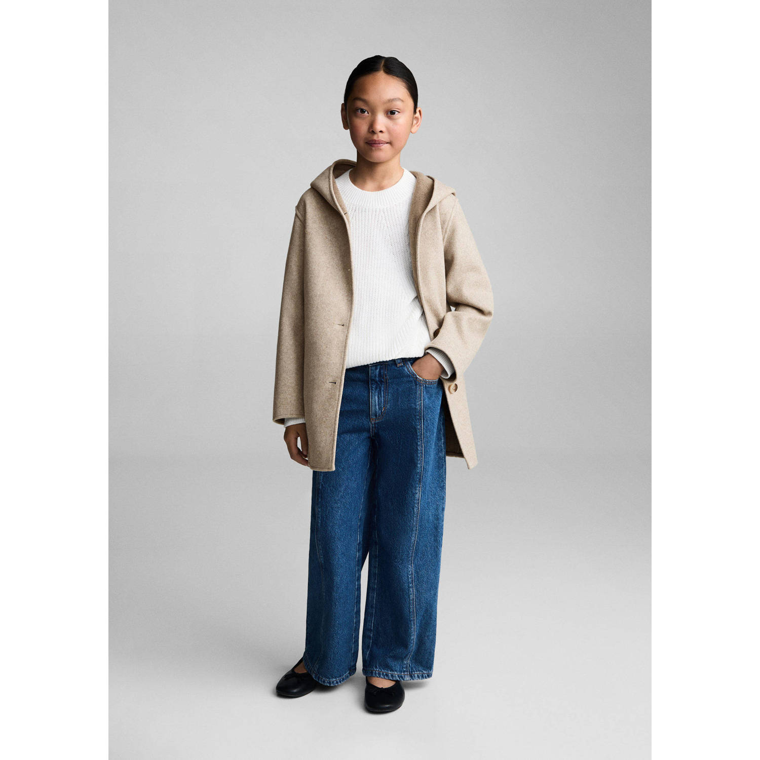Mango Kids manteljas beige