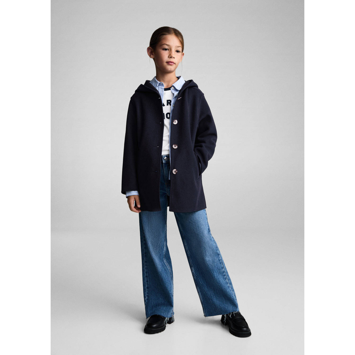 Mango Kids manteljas donkerblauw