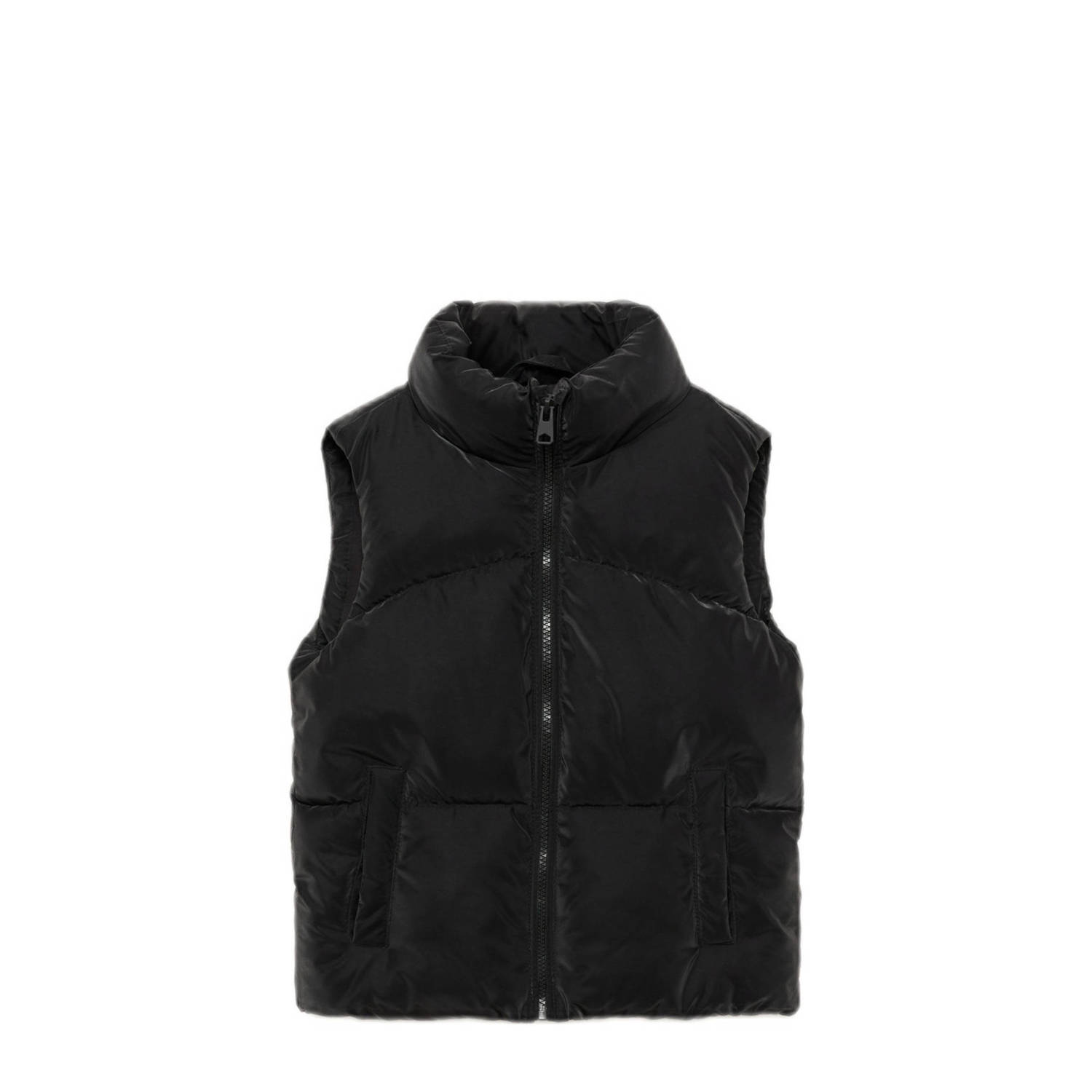 Mango Kids coated bodywarmer zwart