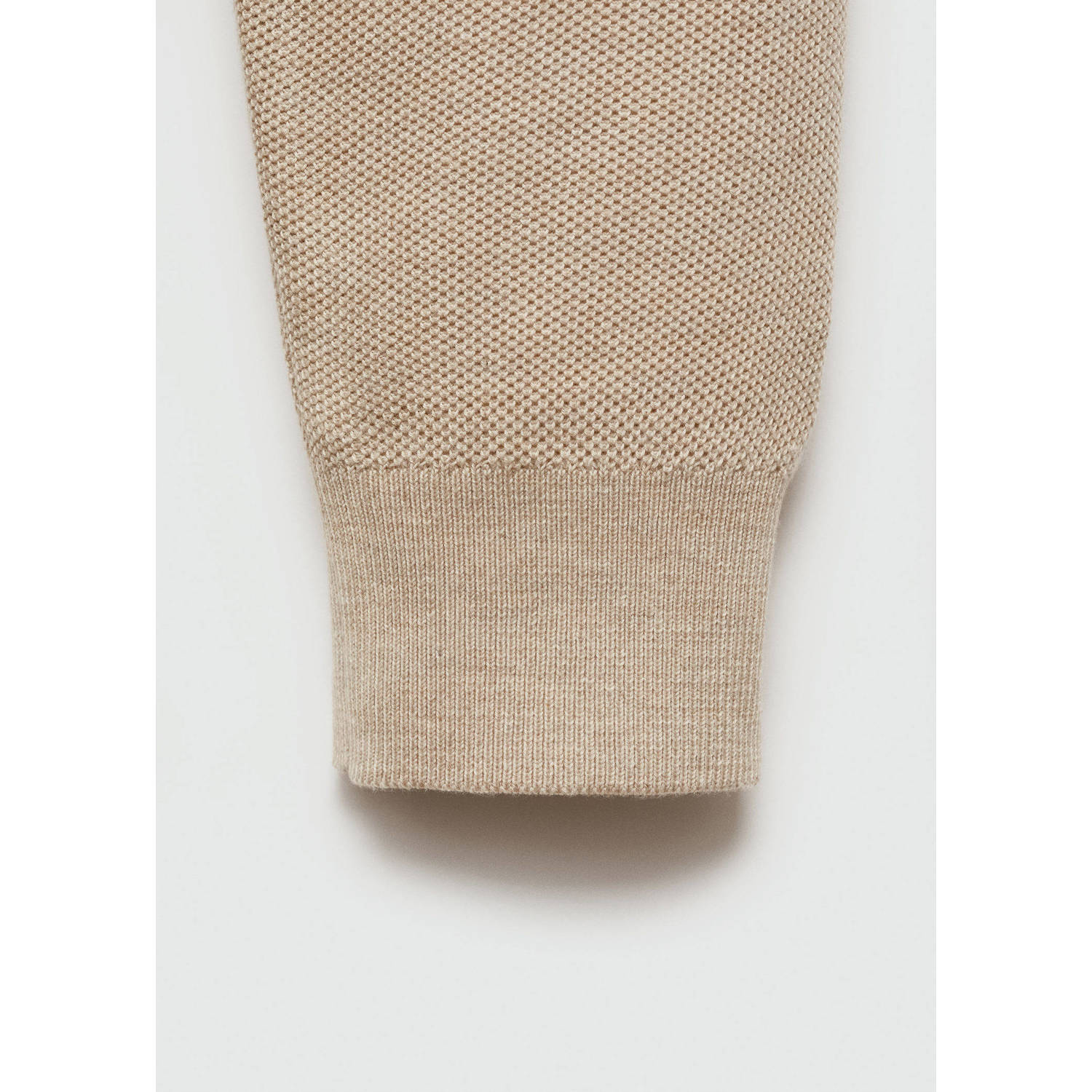 Mango Man gebreide trui beige