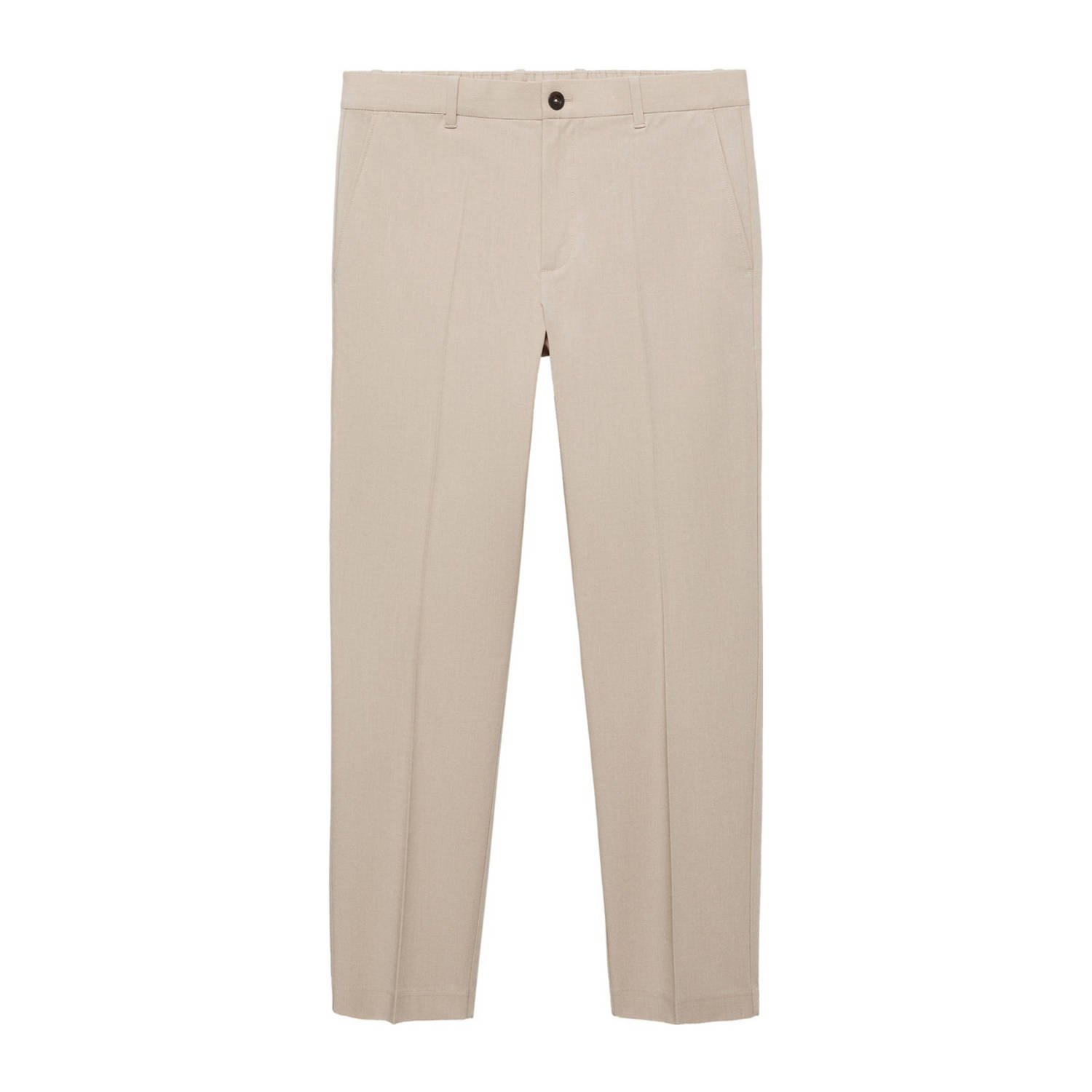 Mango Man slim fit pantalon lichtbeige