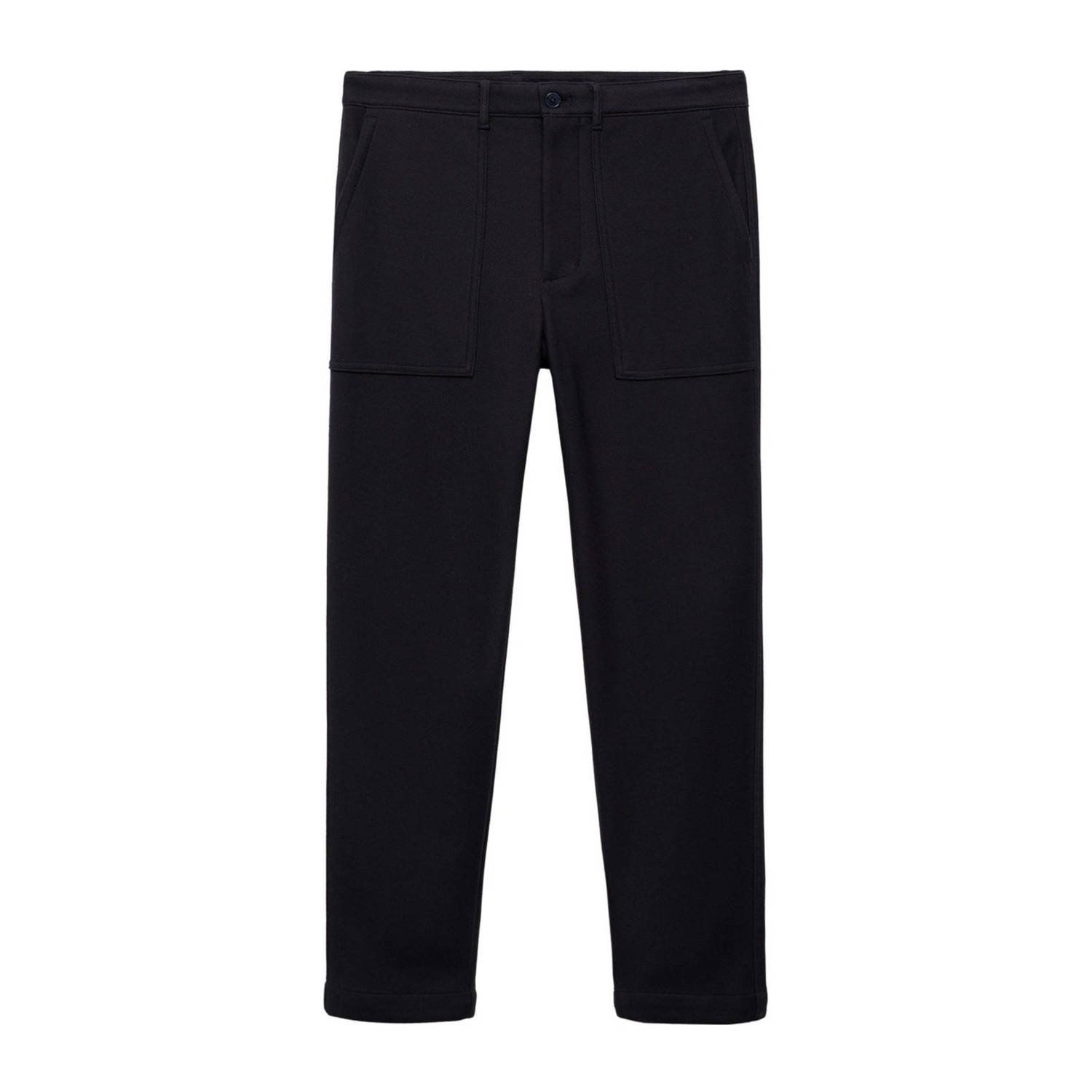 Mango Man regular fit cargo broek marine