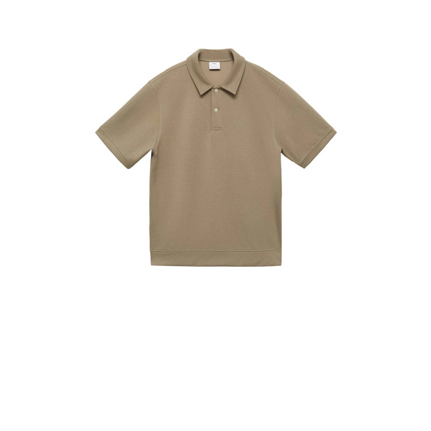 Mango Man regular fit polo kakigroen