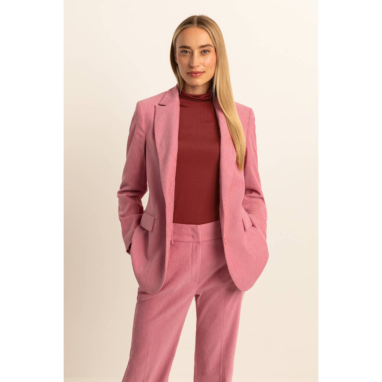 Expresso ribcord blazer oudroze