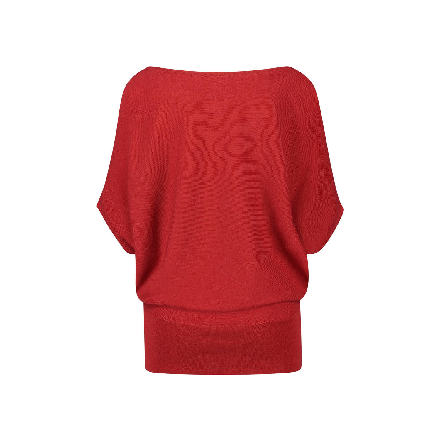 Expresso fijngebreide top rood