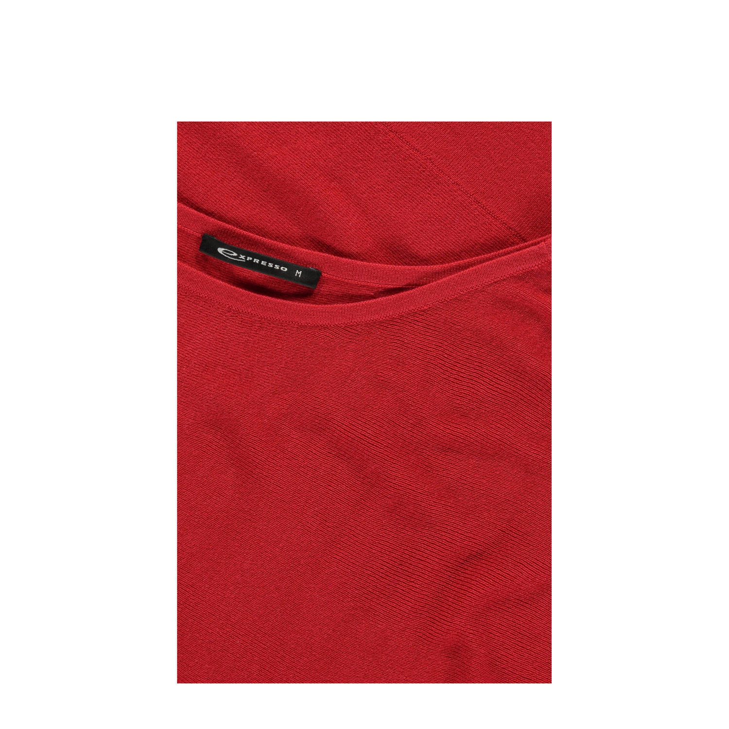 Expresso fijngebreide top rood