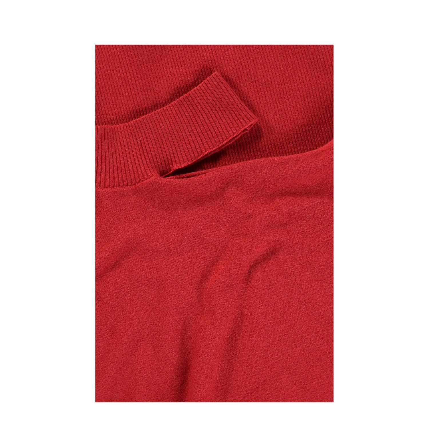 Expresso fijngebreide open shoulder jurk EX24-32034 rood