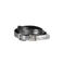 Expresso metallic leren riem zilverkleurig