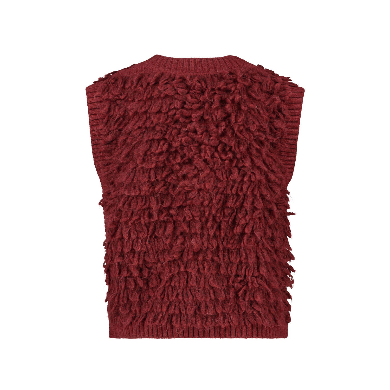 Expresso gebreid gilet rood