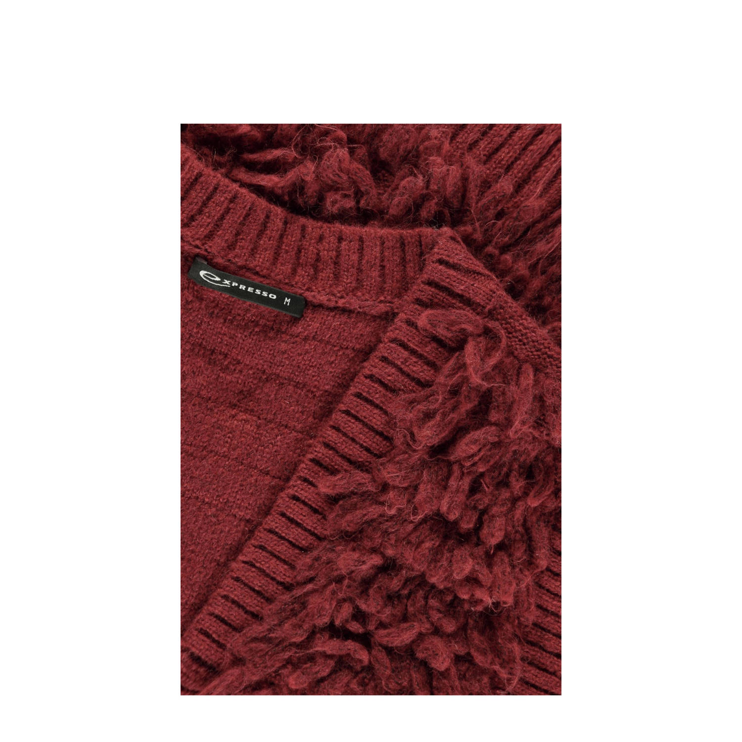 Expresso gebreid gilet rood