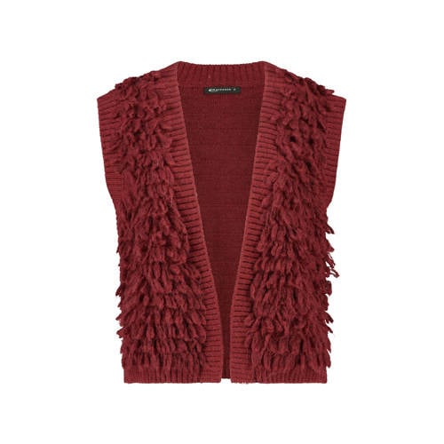 Expresso gebreid gilet rood afbeelding