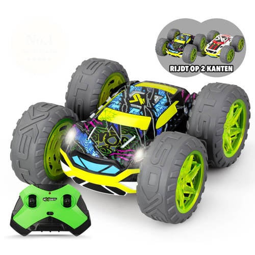 Silverlit RC 360 Cross Flash Stuntauto groen - Flashing wheels afbeelding