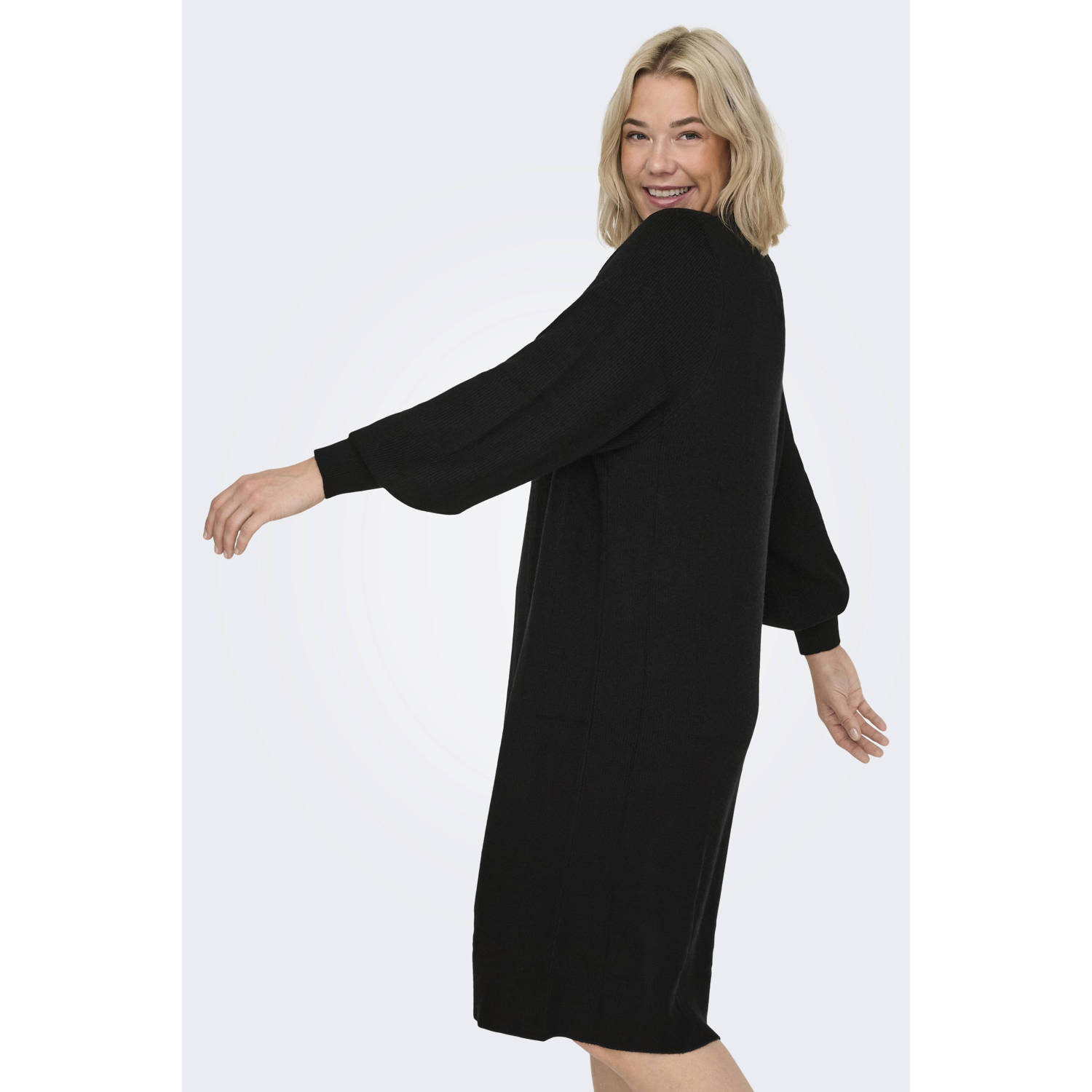 ONLY CARMAKOMA midi jurk CARKATIA zwart