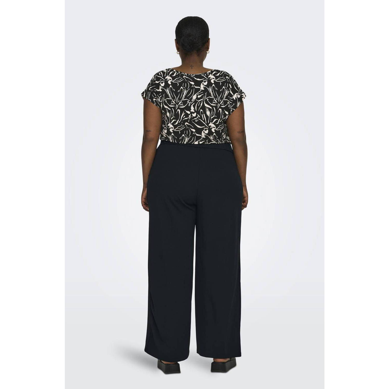 ONLY CARMAKOMA regular fit pantalon CARSANIA zwart