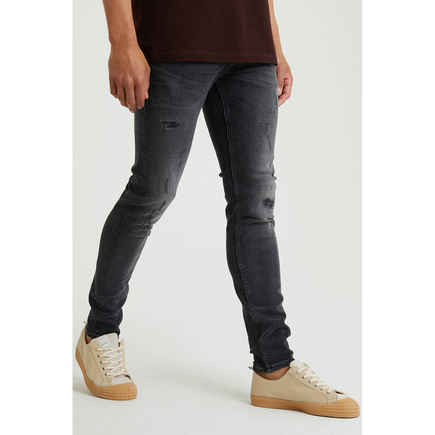 CHASIN' slim fit jeans EGO Morrow black denim