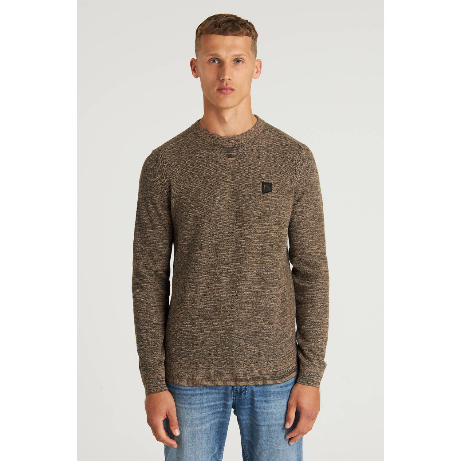 Chasin Gemengde Pullover Basal Stijl Brown Heren