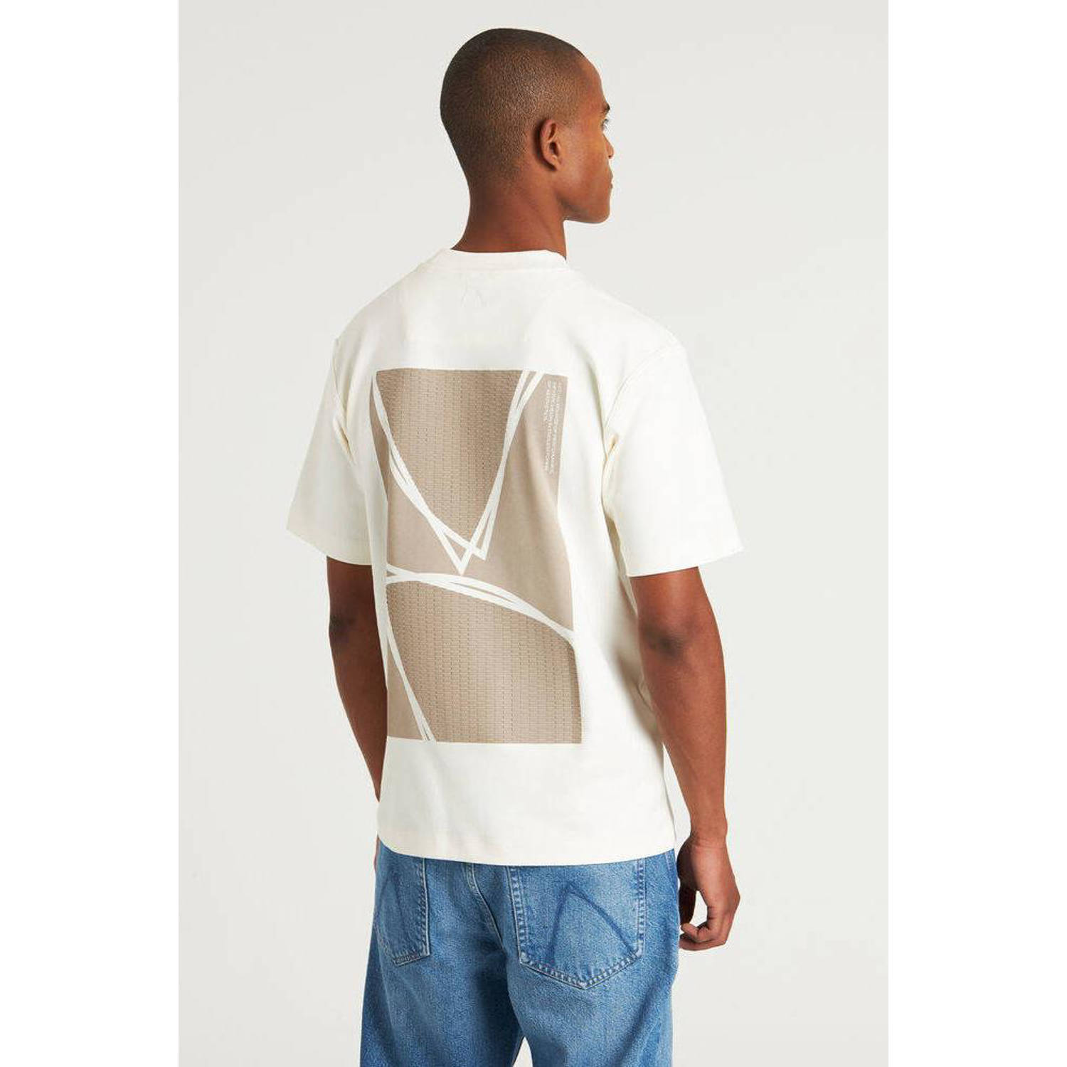 CHASIN' oversized T-shirt Ido met backprint off white
